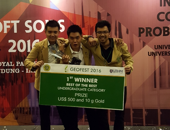 Mahasiswa Teknik Sipil Unpar Juara 1 (Best of the Best) GEOFEST 2016