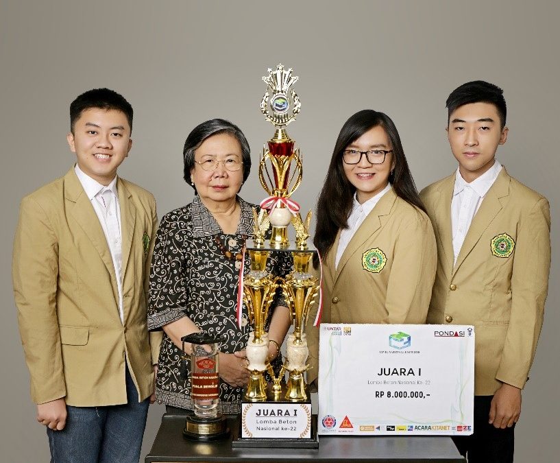 Juara 1 Lomba Beton Nasional ke-22 dalam Civil National Expo (CNE 2018)